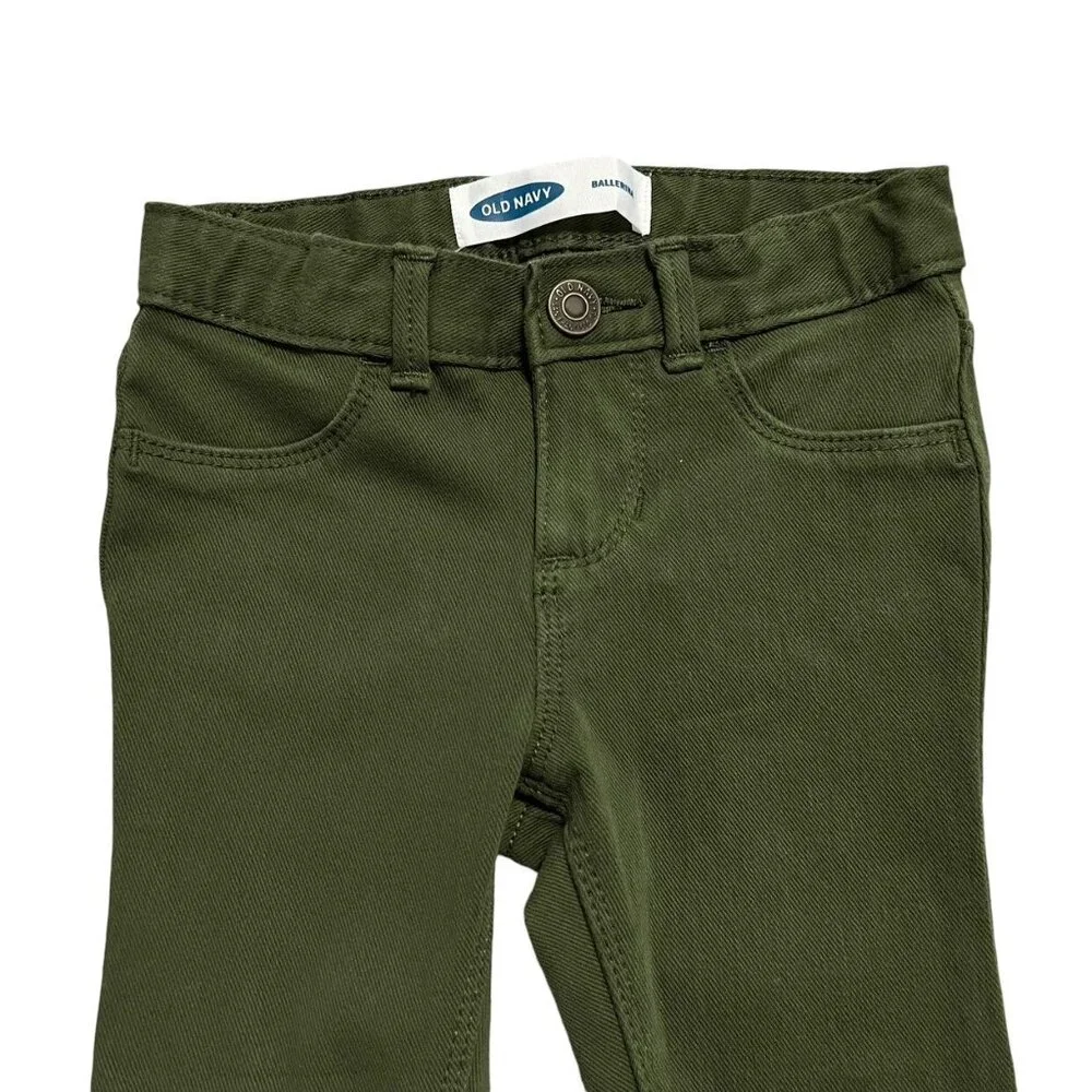 Old Navy 3T Olive Green Ballerina Jeans